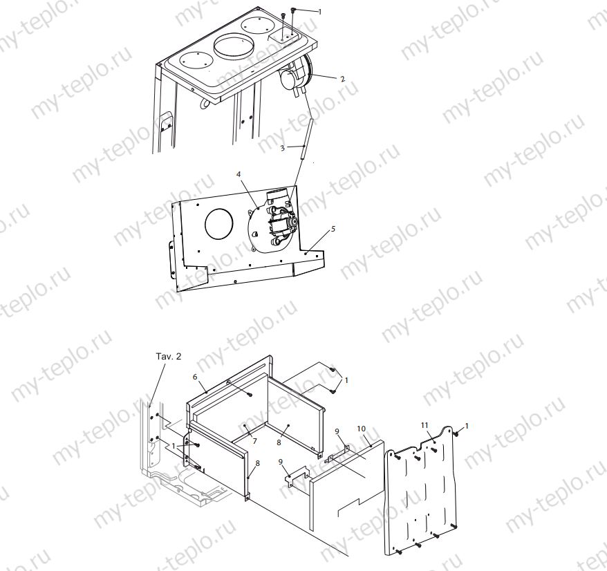 Запчасти для котла Electrolux Basic X 11 Fi купить в Сатке