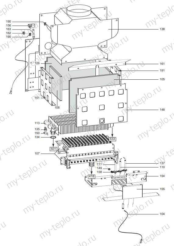 Запчасти Ariston MICROGENUS PLUS 24 купить в Сатке