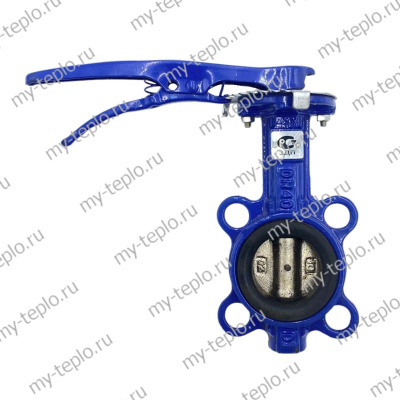Затвор чугунный поворотный дисковый Ду 40 Ру 16 (zatvchugDU40RU16)